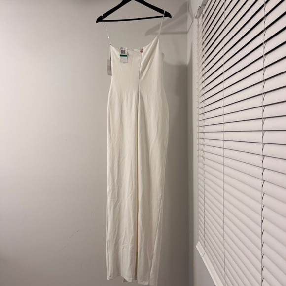 Nookie Lust One-Shoulder Gown Ivory Maxi Dress $339US Size L Made In Australia - Picture 13 of 14